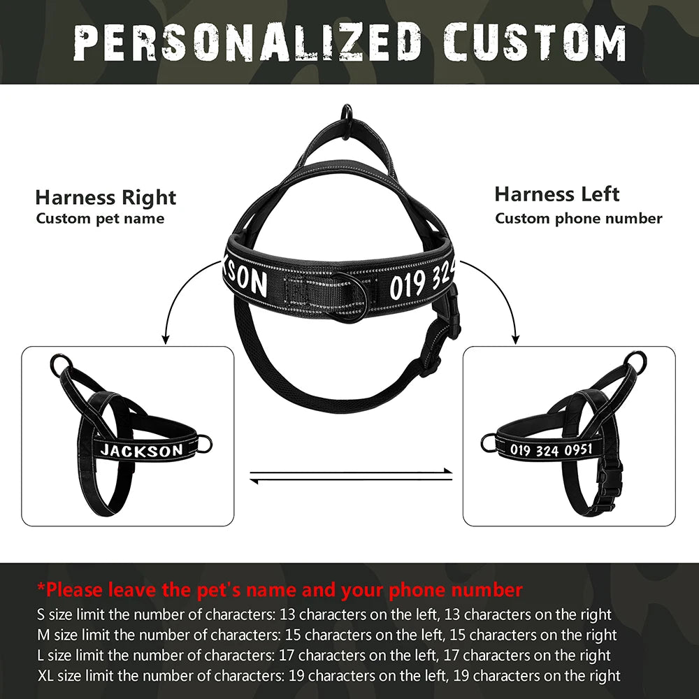 Personalisiertes No-Pull Geschirr
